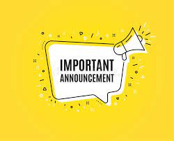 Announcement - ئاگاداری( تایبەت بە پۆلی یەکەم و دووەم) 